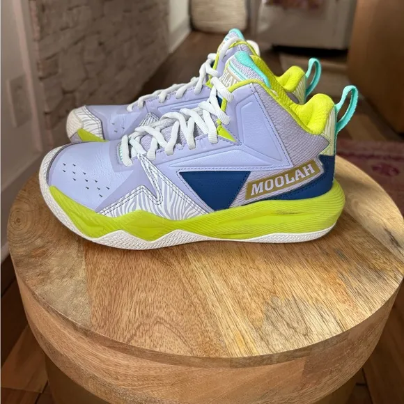 Moolah KIDS PRESS BREAK Sneakers in LILAC / NAVY / GREEN Sz: 4Y