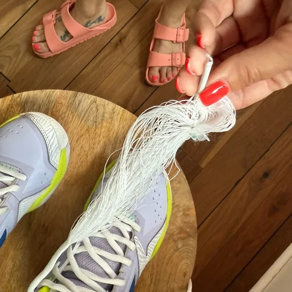 Moolah KIDS PRESS BREAK Sneakers in LILAC / NAVY / GREEN Sz: 4Y