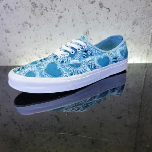 MSRP $80 Vans Authentic &quot;Tie-Dye Hearts&quot; Sneakers, Men's Size 13, Blue/White