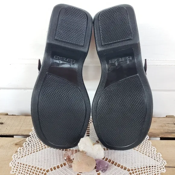 Mulberry Dansko Platform Mary Jane Vintage Straps Buckles Boho Whimsigoth 7.5-8