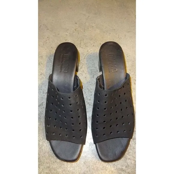 Munro Jules Mule Slides Comfort Shoes Leather NEW