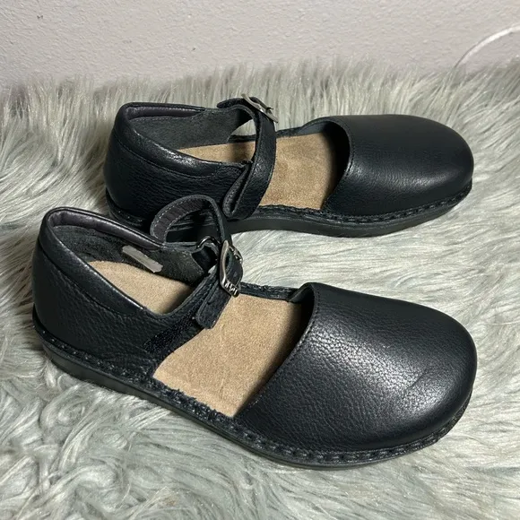 Naot Naot Catania Leather Mary Jane Flats Black Leather Shoes Size 5US /36EU