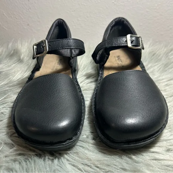 Naot Naot Catania Leather Mary Jane Flats Black Leather Shoes Size 5US /36EU