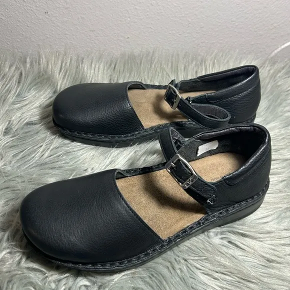 Naot Naot Catania Leather Mary Jane Flats Black Leather Shoes Size 5US /36EU
