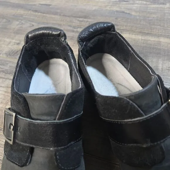 Naot Tane Comfort Shoes Monk loafers in sleek black Womens Size 10  41