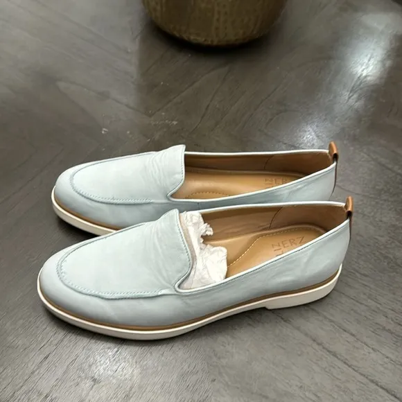 NATURALIZER Korrine Womens Cushioned Footbed Slip On Loafers In Ocean Air