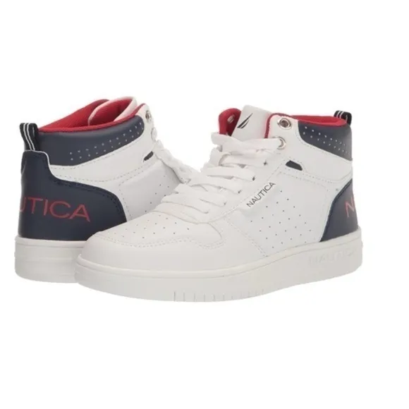 NAUTICA Kids Lace-Up Fashion Sneakers Size 4 # Box H373