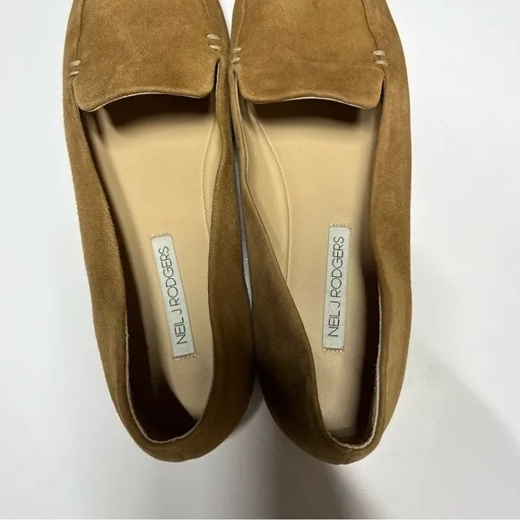 Neil J. Rodgers Liscia Loafer in Camel Suede 38.5
