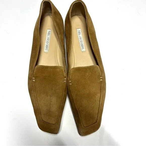 Neil J. Rodgers Liscia Loafer in Camel Suede 38.5