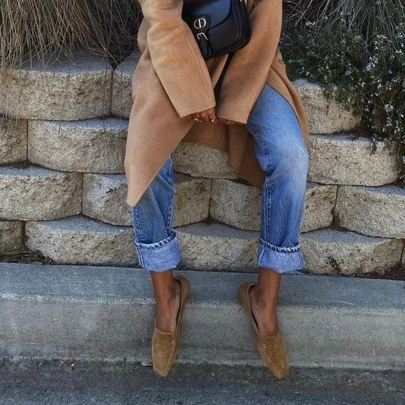Neil J. Rodgers Liscia Loafer in Camel Suede 38.5