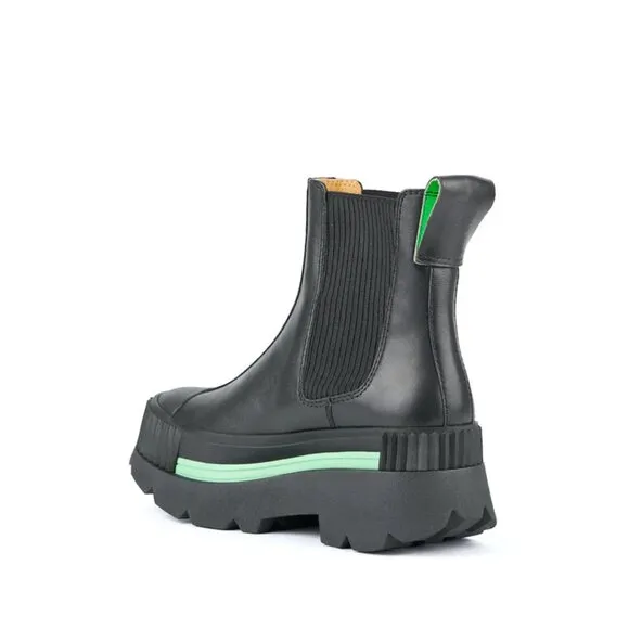 NEW 4CCCCEES Suede Esker Chelsea Boots black for women 1368tn