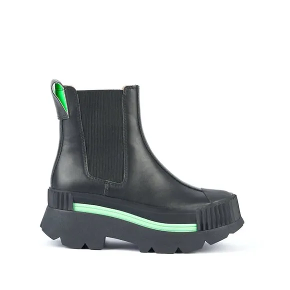 NEW 4CCCCEES Suede Esker Chelsea Boots black for women 1368tn