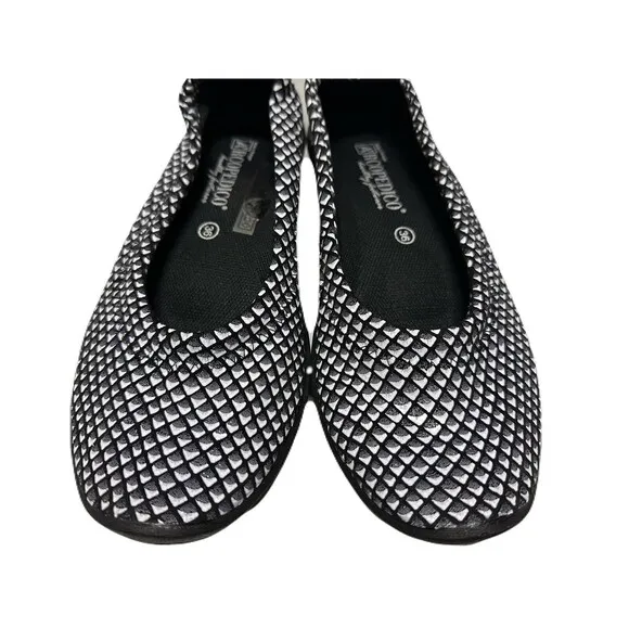 NEW Arcopedico L15 Ballet Flats EU 36 US 5.5-6 Black White Lightweight Comfort