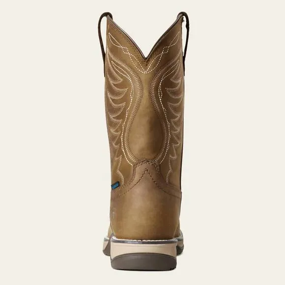 NEW ARIAT women's anthem waterproof western boots - medium in distressed brown
