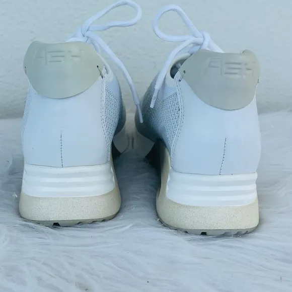 New! ASH Lunatic Star ⭐️ White | Metallic Lift Sneakers in Size 38
