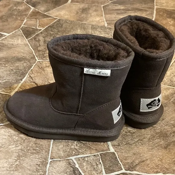 New Aussie Merino Chocolate Auckland High Sz 10 Boots