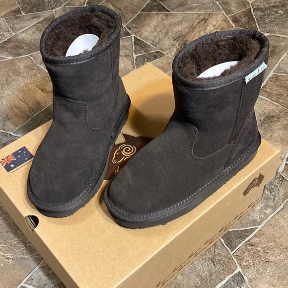 New Aussie Merino Chocolate Auckland High Sz 12 Boots