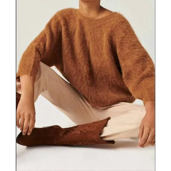 NEW BA&amp;SH pull fill jumper in marron