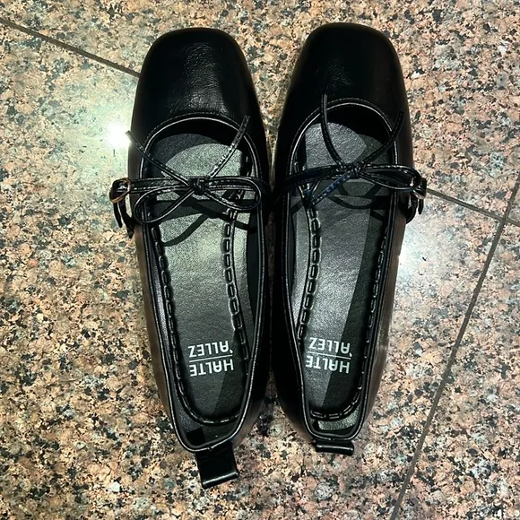 NEW Black Ballet Bow Flats Size 6.5