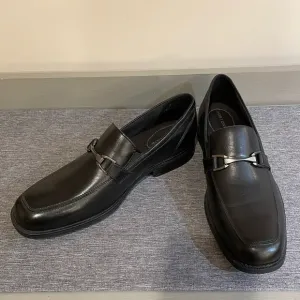 New Bostonian Men’s Slip on Loafers Size 11 Black Leather Work Comfort