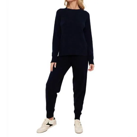 NEW BRODIE CASHMERE ivy sweater in black