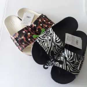 (New) Crocs Slides (2 pairs) (W10/M8)