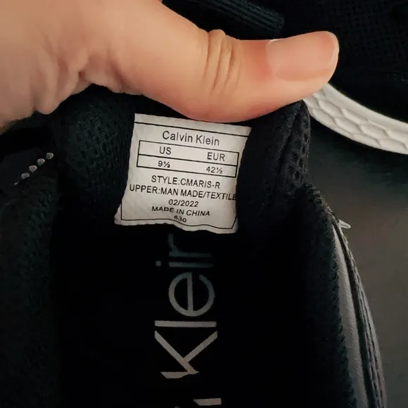New designer Calvin Klein logo fashion leather soft comfortable sneakers