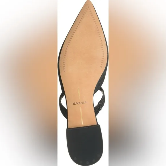 NEW Dolce Vita Black Denim Mule Flats