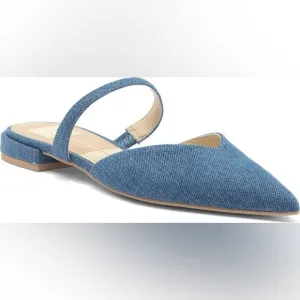 NEW Dolce Vita Blue Denim Mule Flats
