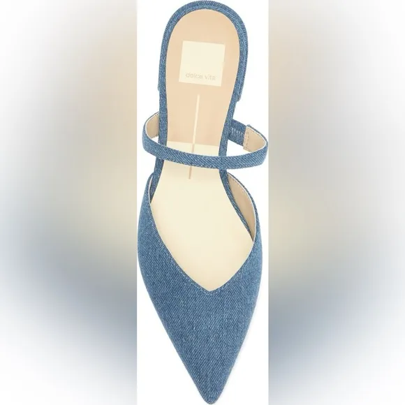 NEW Dolce Vita Blue Denim Mule Flats