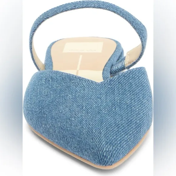 NEW Dolce Vita Blue Denim Mule Flats