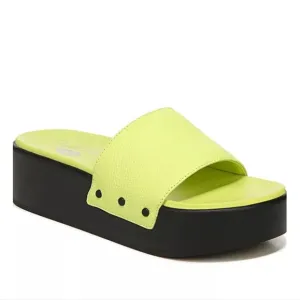 New Dr. Scholl's Women's Original Collection Pisces Max Slides In Lime Size 9