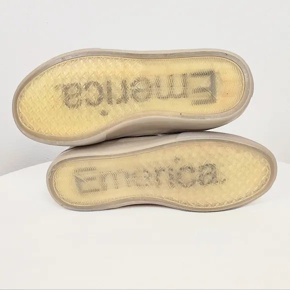 New Emerica Men's 10.5 Wino G6 Slip-On Shoes Tan Gray Skate Sneakers Low Top