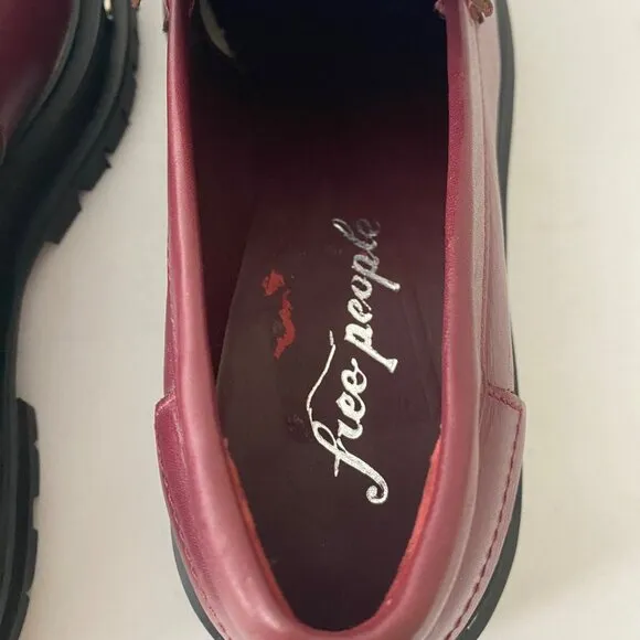 New Free People Teagan Tassel Loafers Shoes Lug Sole Platform