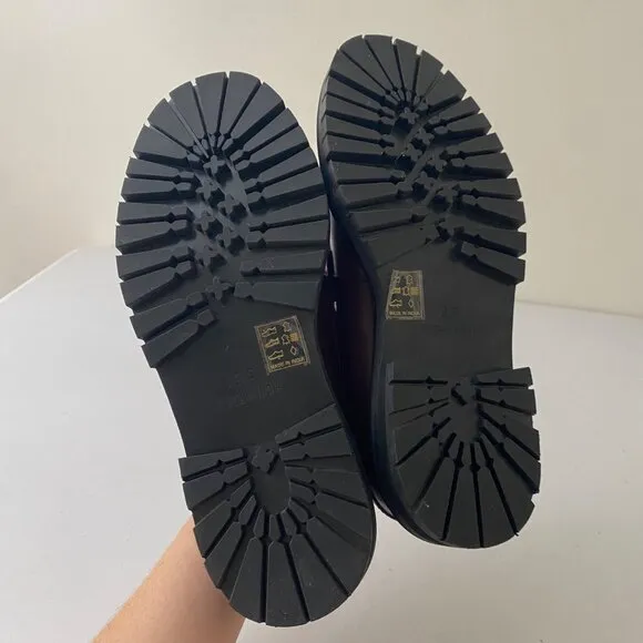 New Free People Teagan Tassel Loafers Shoes Lug Sole Platform