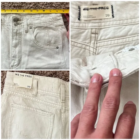 NEW FREE PEOPLE WE THE FREE ASTER STRAIGHT-LEG JEANS Sz 29