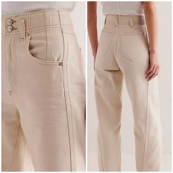 NEW FREE WE THE FREE ASTER STRAIGHT-LEG JEANS Sz 25