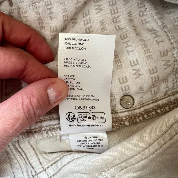 NEW FREE WE THE FREE ASTER STRAIGHT-LEG JEANS Sz 25