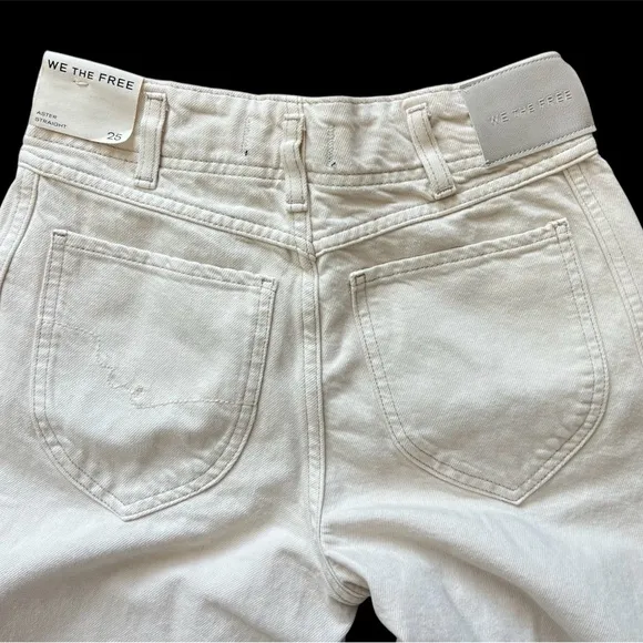 NEW FREE WE THE FREE ASTER STRAIGHT-LEG JEANS Sz 25