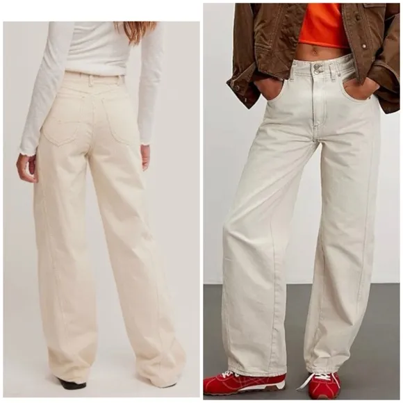 NEW FREE WE THE FREE ASTER STRAIGHT-LEG JEANS Sz 25