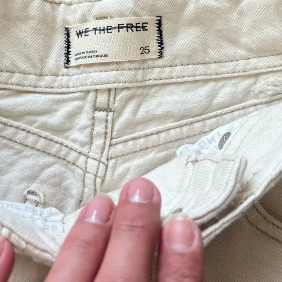 NEW FREE WE THE FREE ASTER STRAIGHT-LEG JEANS Sz 25