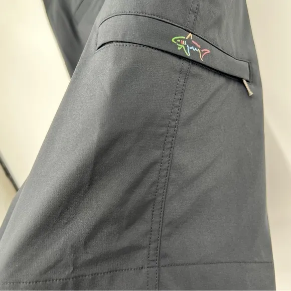 NEW Greg Norman Black Athletic G7XDH525 Button Zip Fly Golf Casual Shorts