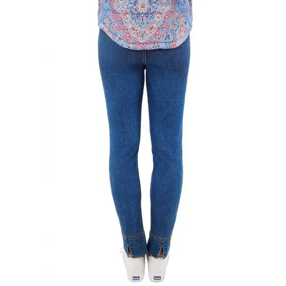 NEW GRETCHEN SCOTT gripeless denim pull on pant in light denim