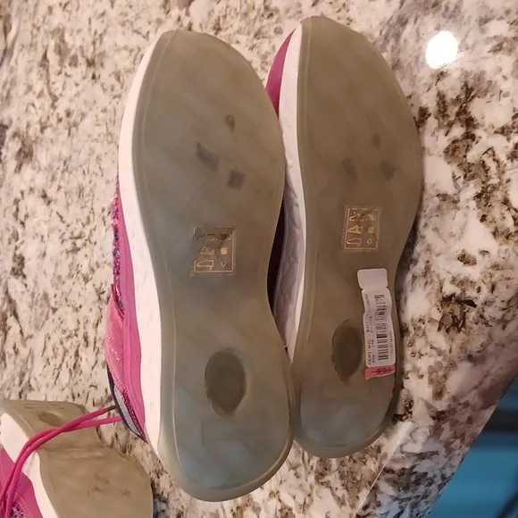 NEW Kurt Geiger London Leather and Tweed Kensington Sneakers Hot Pink