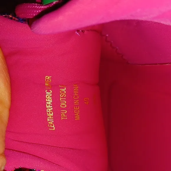 NEW Kurt Geiger London Leather and Tweed Kensington Sneakers Hot Pink
