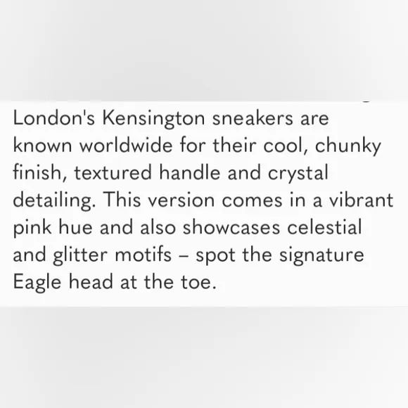 NEW Kurt Geiger London Leather and Tweed Kensington Sneakers Hot Pink