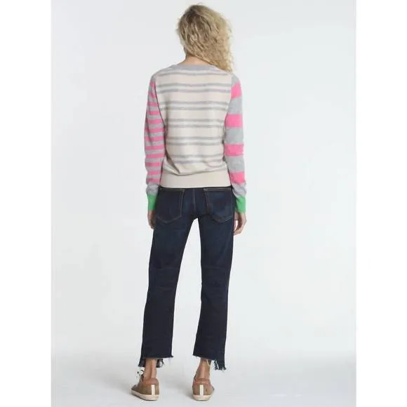 NEW LABEL THREAD jessie stripe crew sweater in dune