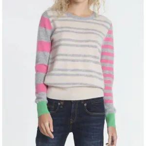 NEW LABEL THREAD jessie stripe crew sweater in dune