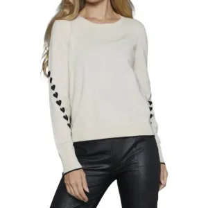 NEW LISA TODD love notes sweater in sheepskin