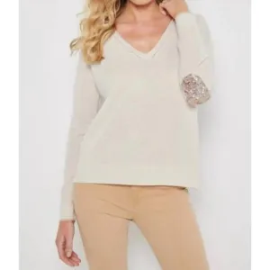 NEW LISA TODD new found love sweater in sheepskin